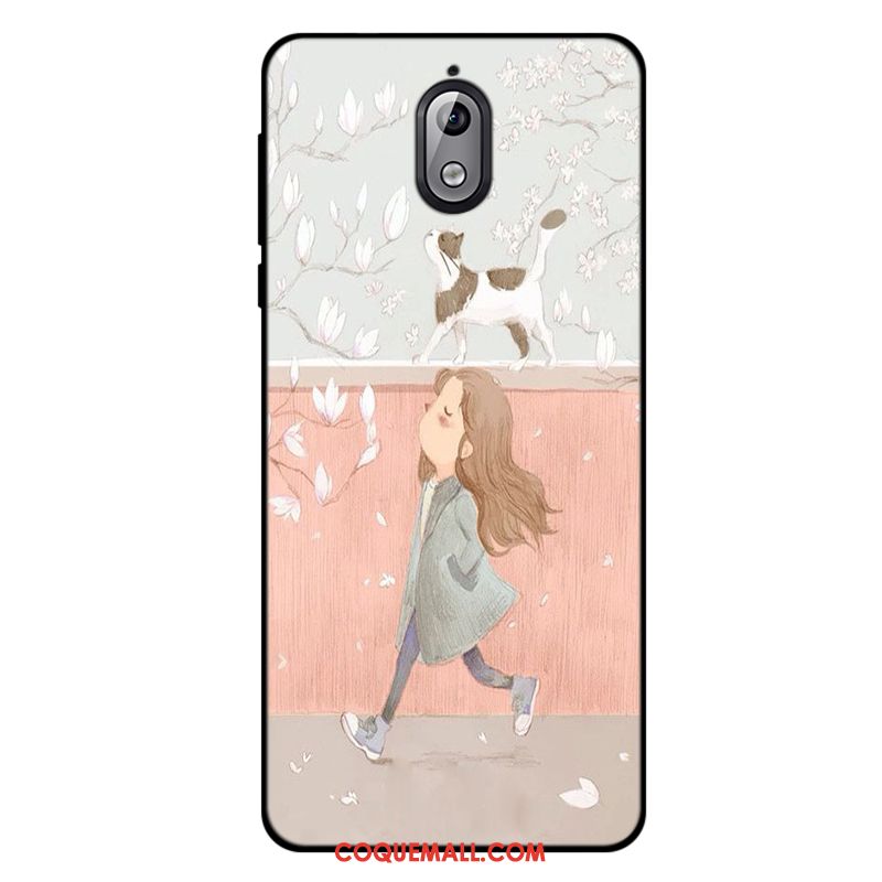 Étui Nokia 3.1 Dessin Animé Téléphone Portable Tout Compris, Coque Nokia 3.1 Fluide Doux Créatif