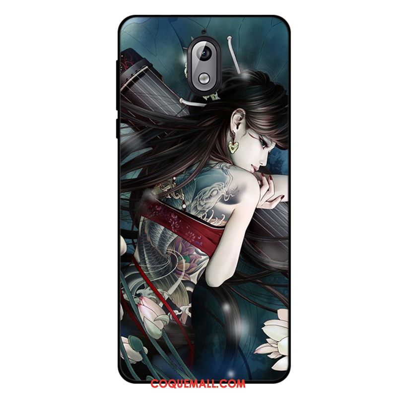 Étui Nokia 3.1 Dessin Animé Téléphone Portable Tout Compris, Coque Nokia 3.1 Fluide Doux Créatif