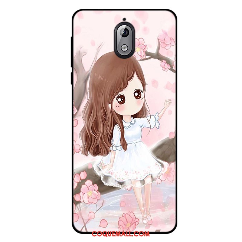 Étui Nokia 3.1 Dessin Animé Téléphone Portable Tout Compris, Coque Nokia 3.1 Fluide Doux Créatif