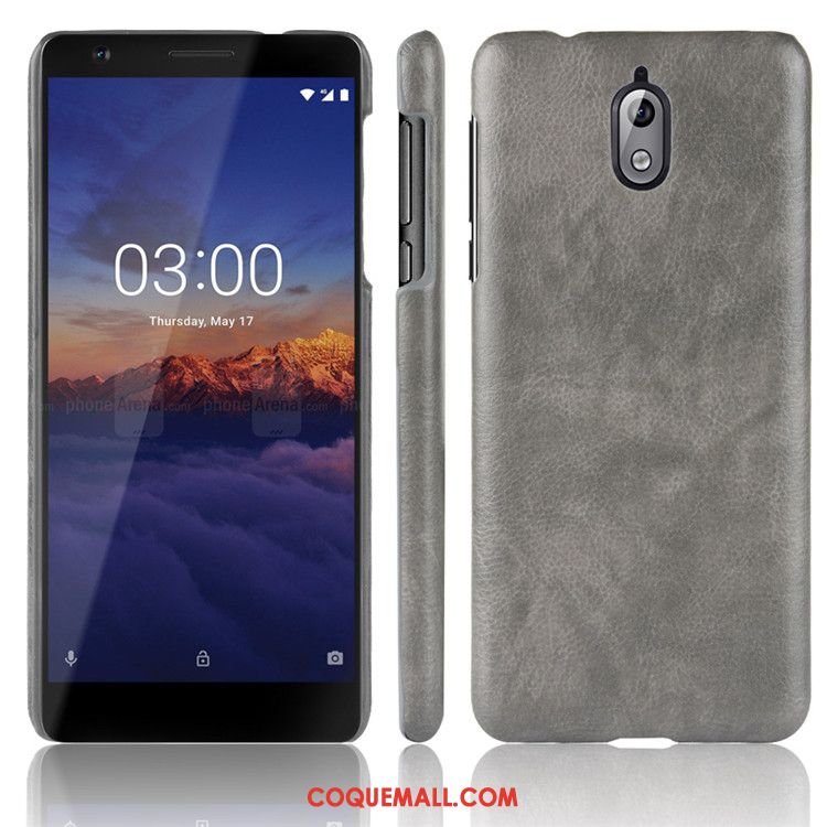 Étui Nokia 3.1 Modèle Fleurie Téléphone Portable Créatif, Coque Nokia 3.1 Protection Incassable Braun