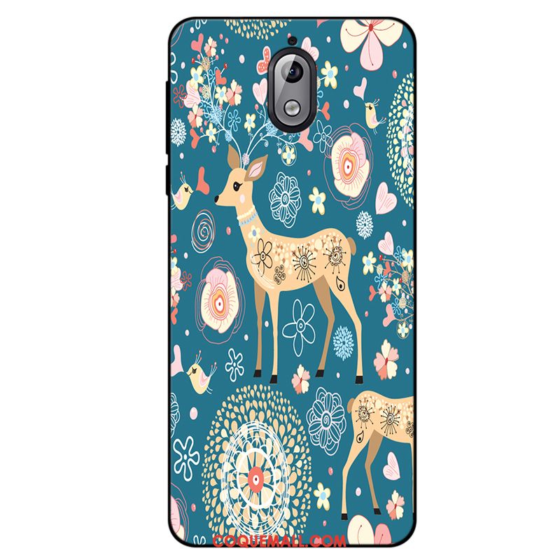 Étui Nokia 3.1 Petit Silicone Téléphone Portable, Coque Nokia 3.1 Frais Simple