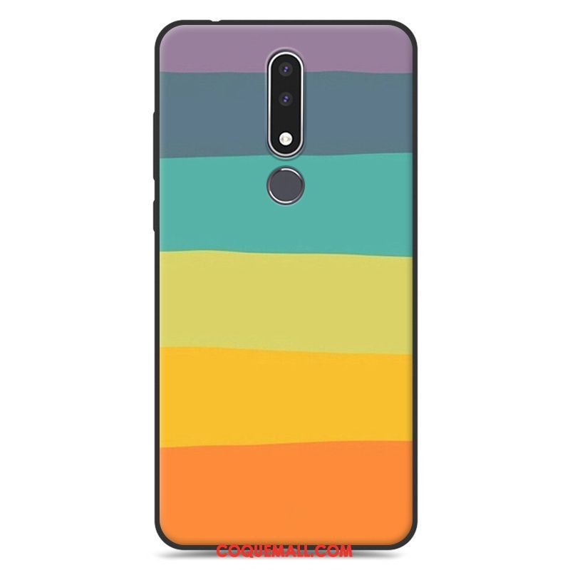 Étui Nokia 3.1 Plus Blanc Créatif Personnalité, Coque Nokia 3.1 Plus Dessin Animé Téléphone Portable