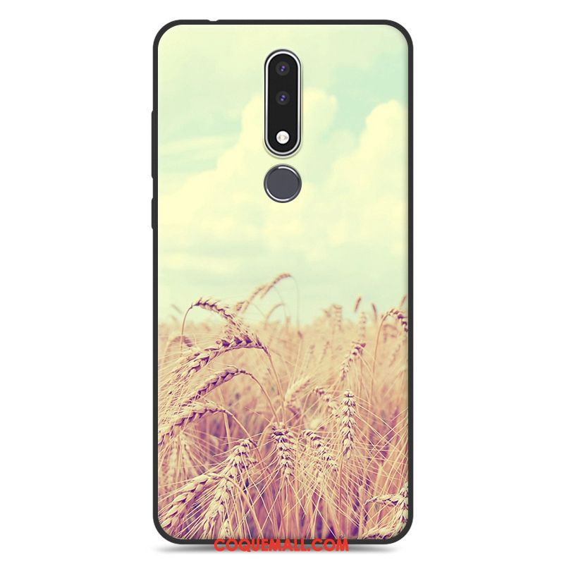 Étui Nokia 3.1 Plus Blanc Créatif Personnalité, Coque Nokia 3.1 Plus Dessin Animé Téléphone Portable