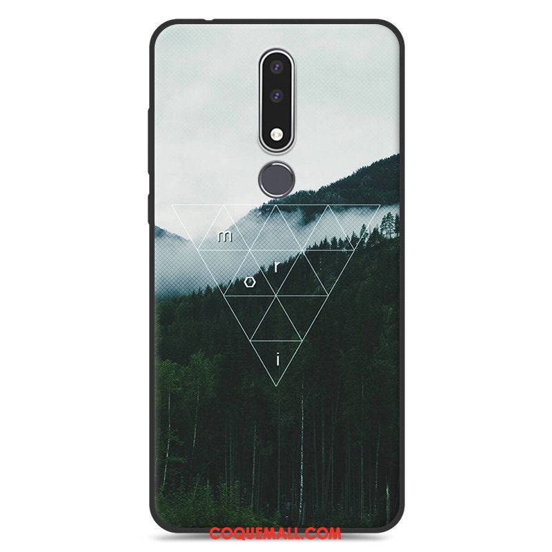 Étui Nokia 3.1 Plus Blanc Créatif Personnalité, Coque Nokia 3.1 Plus Dessin Animé Téléphone Portable