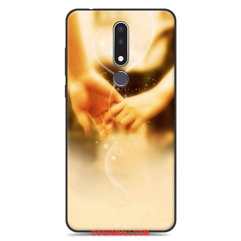 Étui Nokia 3.1 Plus Blanc Créatif Personnalité, Coque Nokia 3.1 Plus Dessin Animé Téléphone Portable