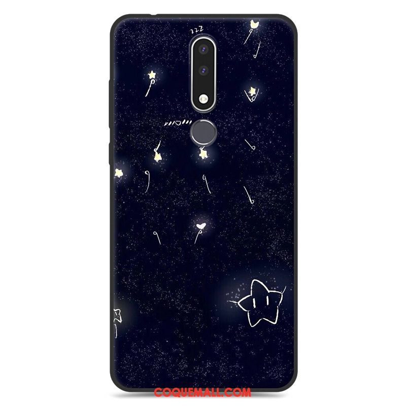 Étui Nokia 3.1 Plus Blanc Créatif Personnalité, Coque Nokia 3.1 Plus Dessin Animé Téléphone Portable