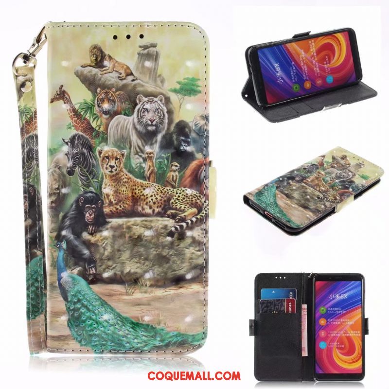 Étui Nokia 3.1 Plus Dessin Animé Tout Compris Téléphone Portable, Coque Nokia 3.1 Plus Portefeuille Plier