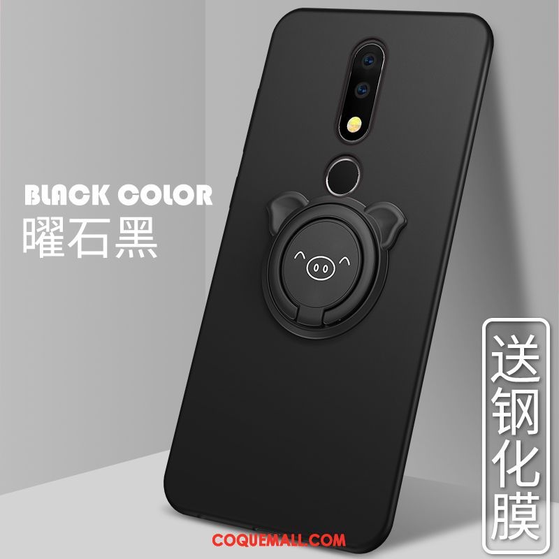 Étui Nokia 3.1 Plus Protection Incassable Tendance, Coque Nokia 3.1 Plus Délavé En Daim Fluide Doux