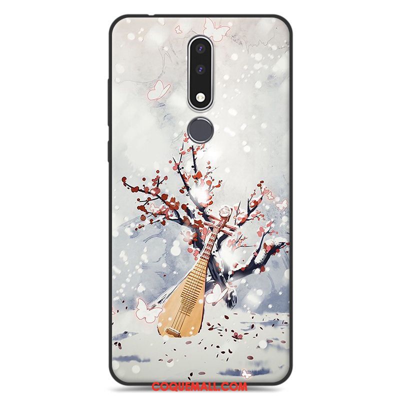 Étui Nokia 3.1 Plus Silicone Protection Art, Coque Nokia 3.1 Plus Incassable Téléphone Portable