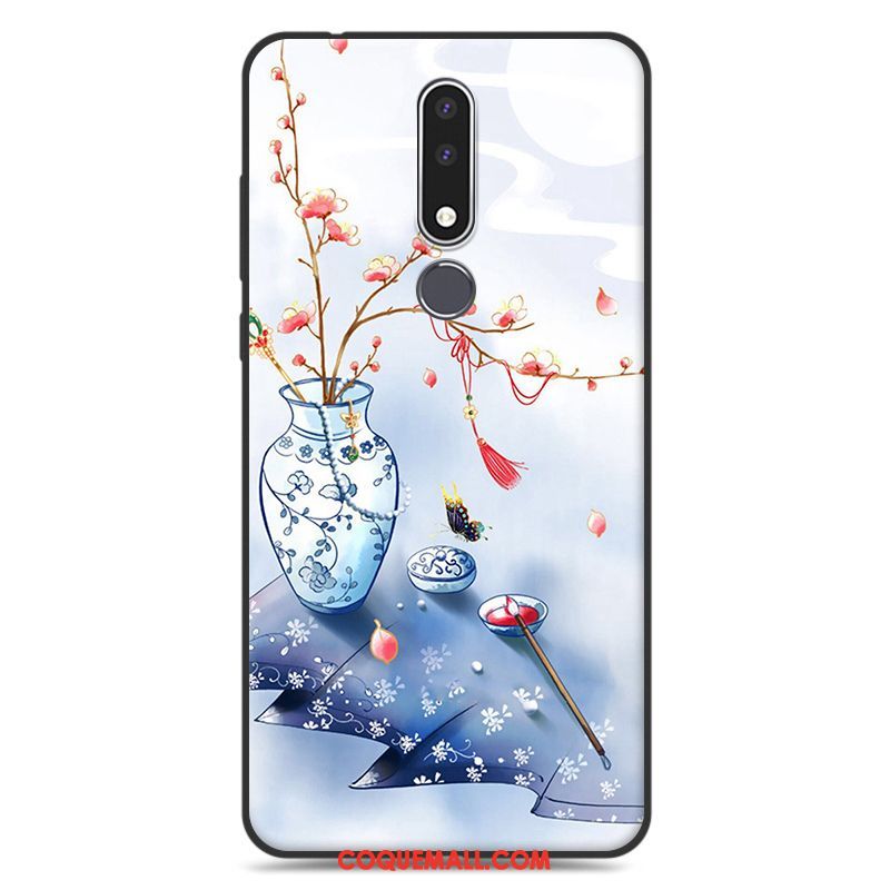 Étui Nokia 3.1 Plus Silicone Protection Art, Coque Nokia 3.1 Plus Incassable Téléphone Portable