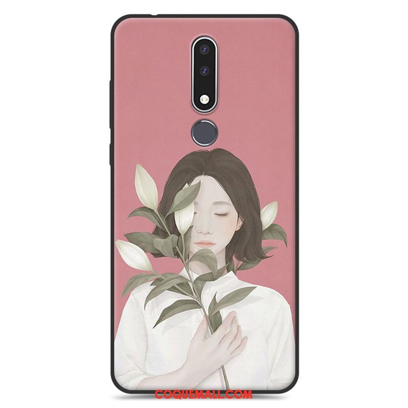 Étui Nokia 3.1 Plus Silicone Vert Téléphone Portable, Coque Nokia 3.1 Plus Art Tendance