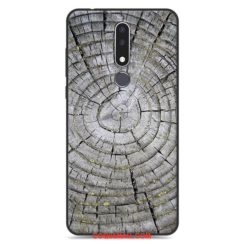 Étui Nokia 3.1 Plus Simple Incassable Peinture, Coque Nokia 3.1 Plus Ornements Suspendus Fluide Doux