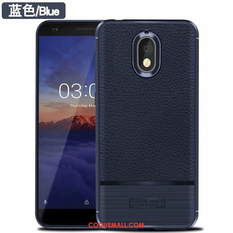 Étui Nokia 3.1 Protection Modèle Fleurie Marron, Coque Nokia 3.1 Tout Compris Soie