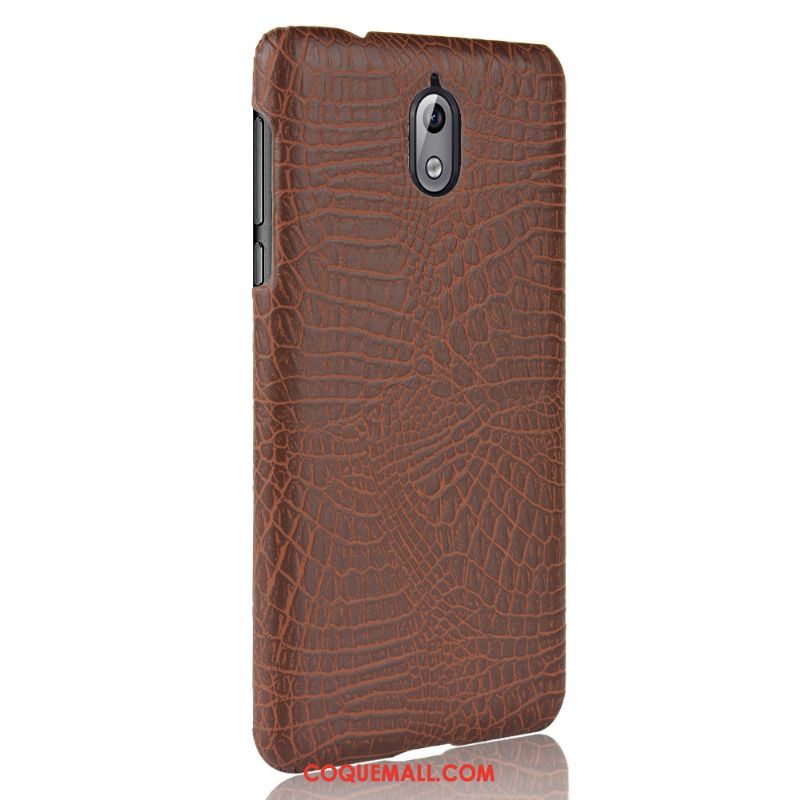 Étui Nokia 3.1 Sac Crocodile Modèle Bleu, Coque Nokia 3.1 Protection Simple