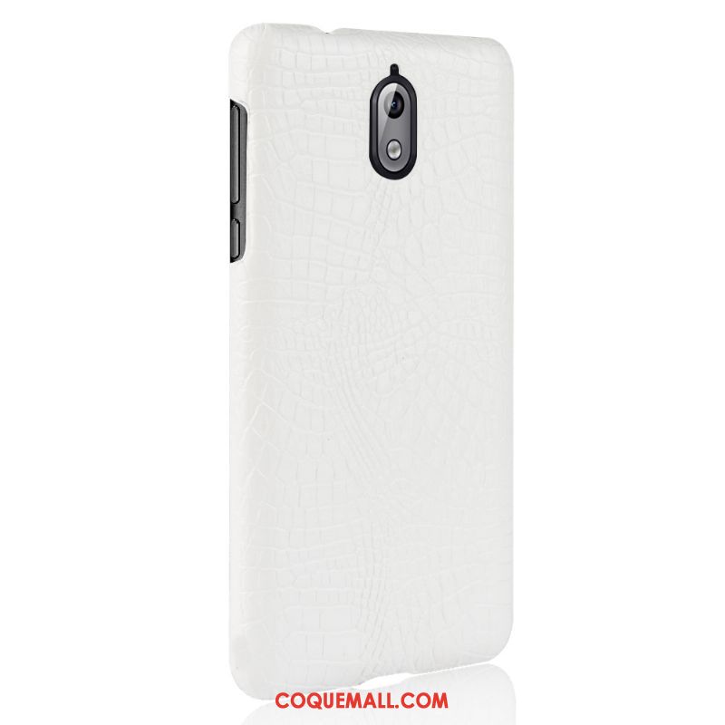 Étui Nokia 3.1 Sac Crocodile Modèle Bleu, Coque Nokia 3.1 Protection Simple