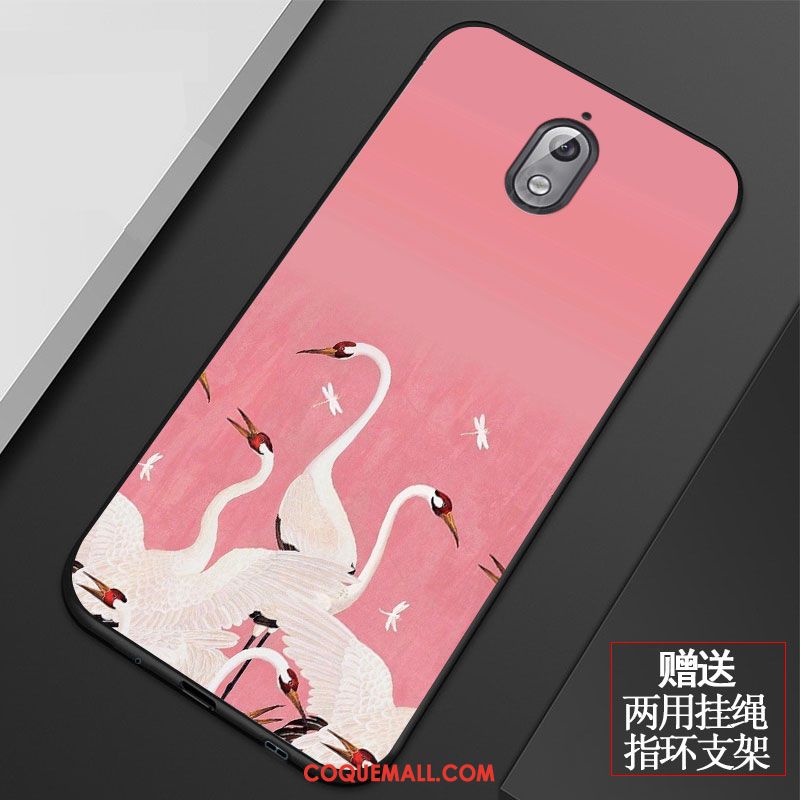 Étui Nokia 3.1 Tout Compris Rose Incassable, Coque Nokia 3.1 Téléphone Portable Charmant