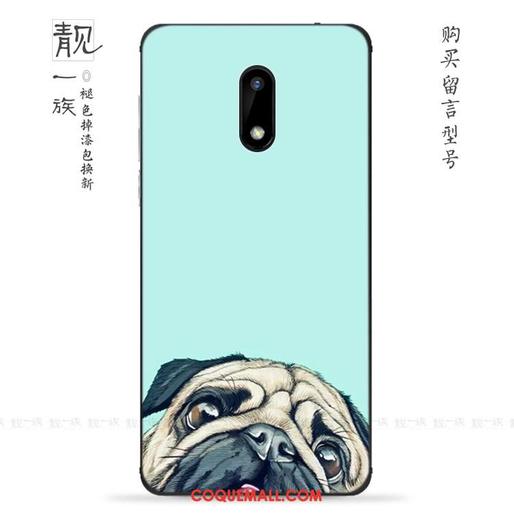 Étui Nokia 3 Bovins Bleu Charmant, Coque Nokia 3 Téléphone Portable Mignonne