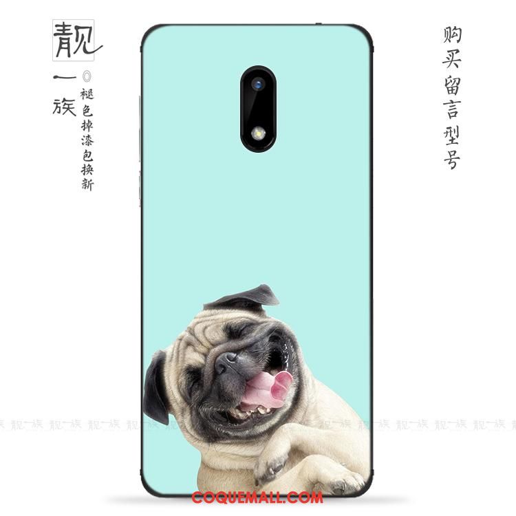 Étui Nokia 3 Bovins Bleu Charmant, Coque Nokia 3 Téléphone Portable Mignonne