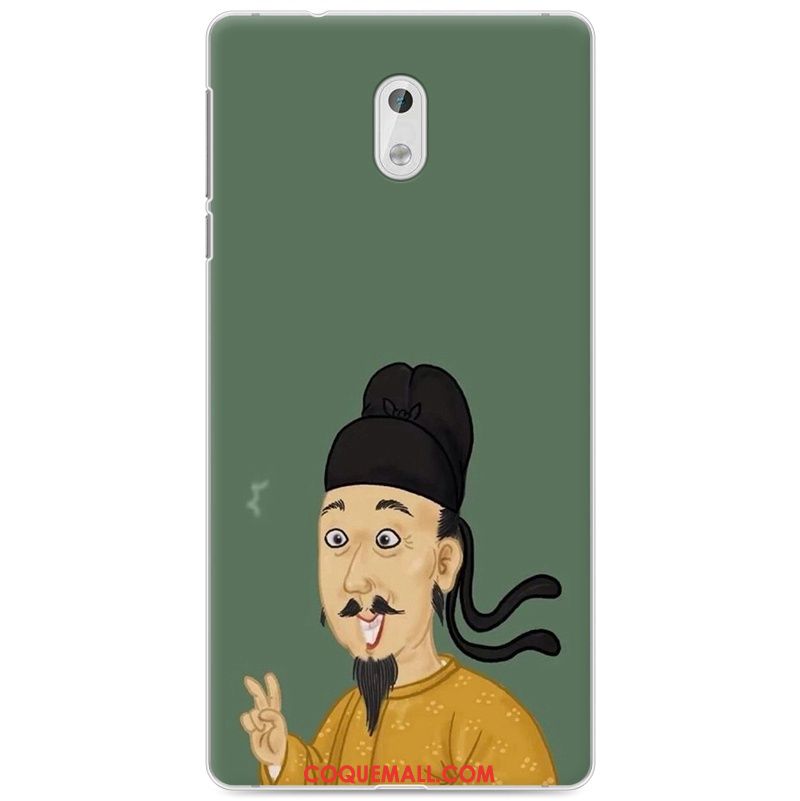 Étui Nokia 3 Fluide Doux Incassable Amoureux, Coque Nokia 3 Vert Téléphone Portable