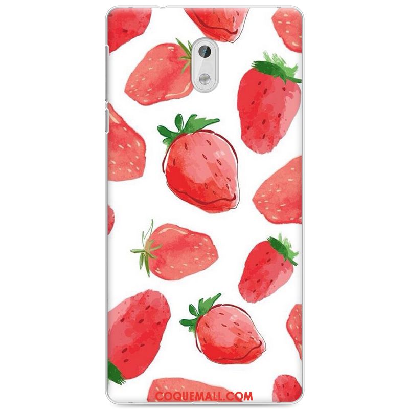 Étui Nokia 3 Fluide Doux Protection Rouge, Coque Nokia 3 Peinture Tendance