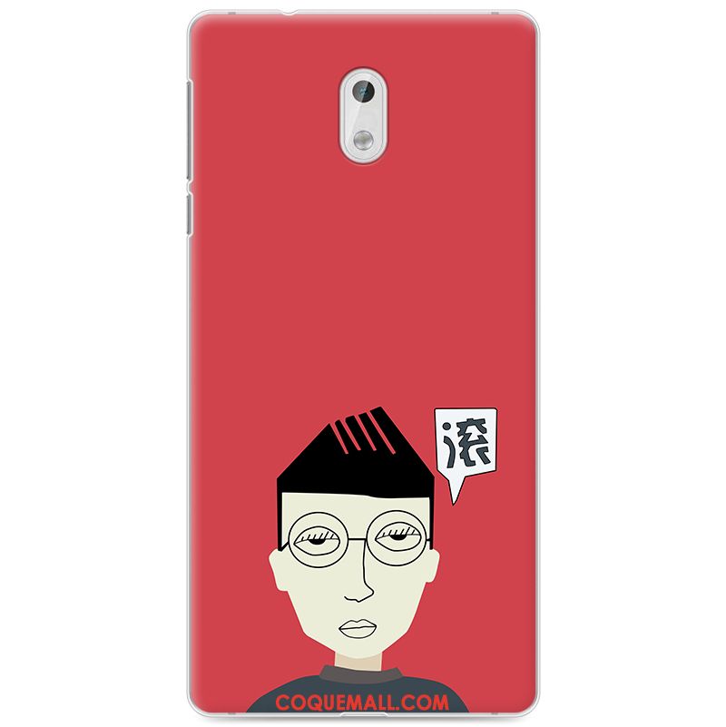 Étui Nokia 3 Fluide Doux Protection Rouge, Coque Nokia 3 Peinture Tendance