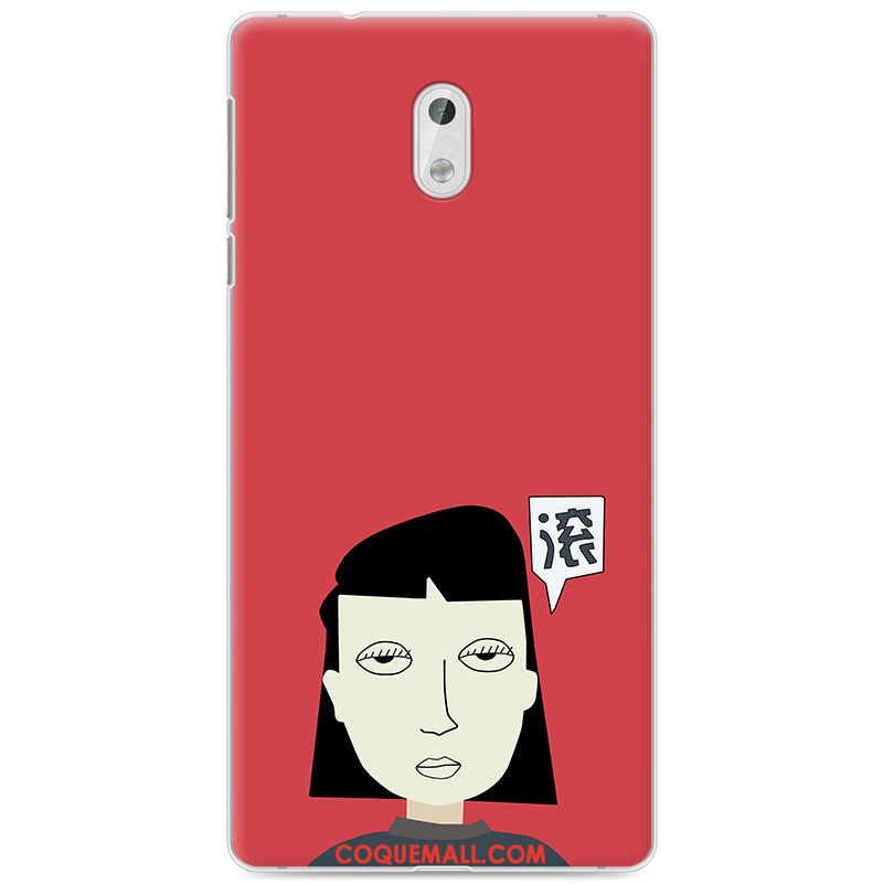 Étui Nokia 3 Fluide Doux Protection Rouge, Coque Nokia 3 Peinture Tendance