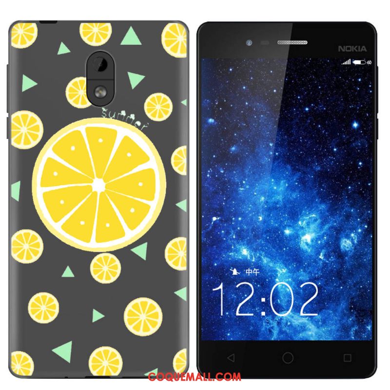 Étui Nokia 3 Fruit Fluide Doux Évasé, Coque Nokia 3 Dessin Animé Peinture