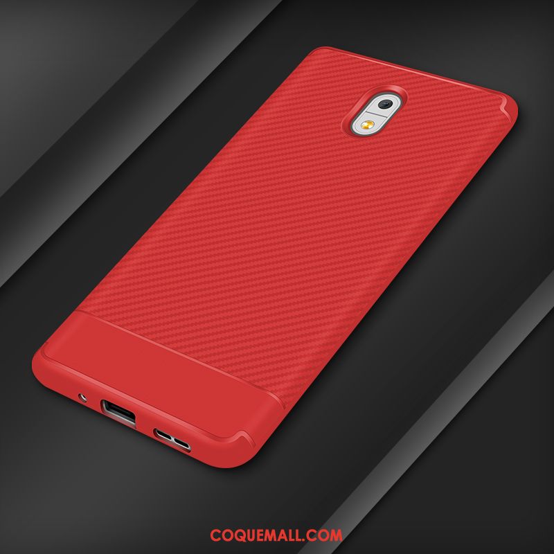 Étui Nokia 3 Mode Tendance Silicone, Coque Nokia 3 Rouge Fluide Doux