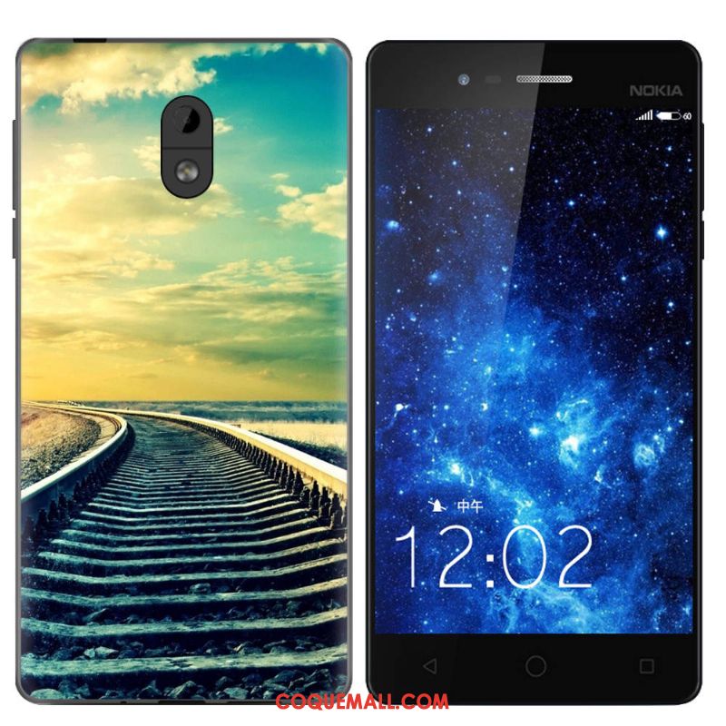 Étui Nokia 3 Téléphone Portable Paysage Tendance, Coque Nokia 3 Bleu Blanc