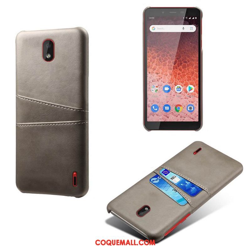 Étui Nokia 4.2 En Cuir Orange Téléphone Portable, Coque Nokia 4.2 Incassable Carte