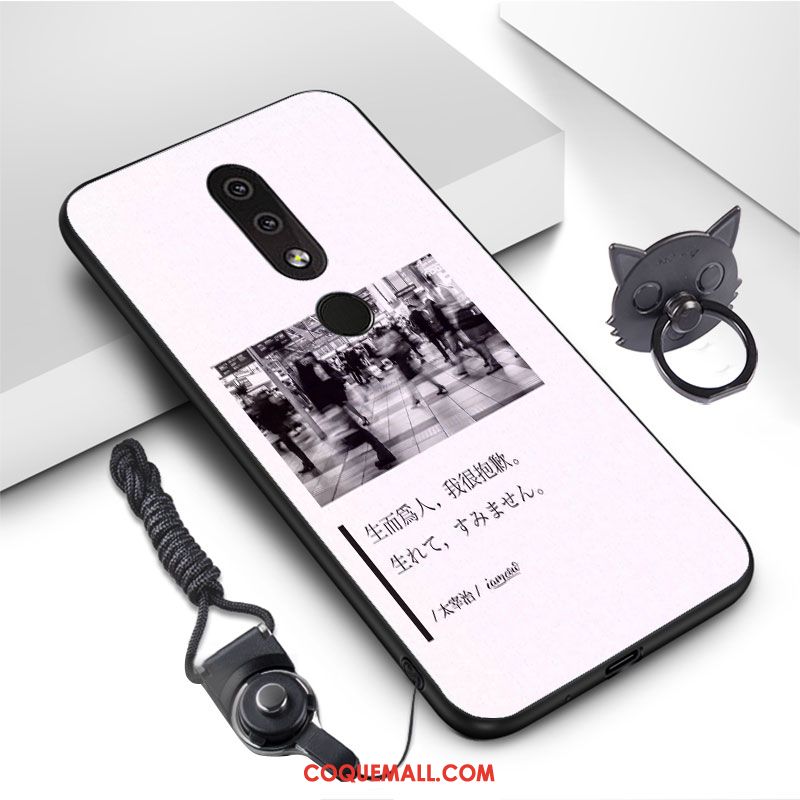 Étui Nokia 4.2 Protection Personnalité Tout Compris, Coque Nokia 4.2 Net Rouge Clair