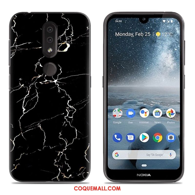 Étui Nokia 4.2 Silicone Bleu Tout Compris, Coque Nokia 4.2 Fluide Doux Téléphone Portable