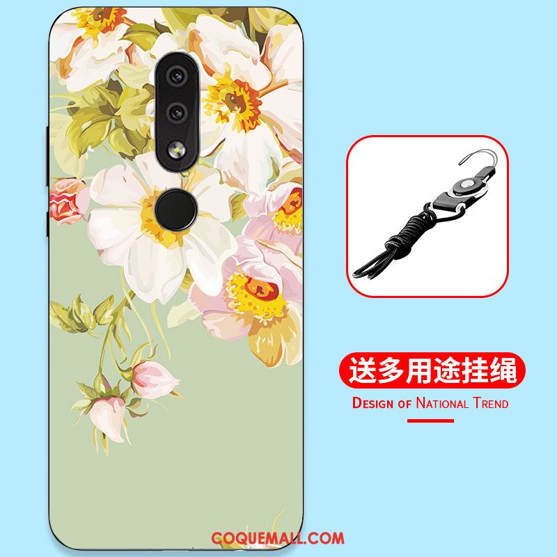 Étui Nokia 4.2 Tout Compris Dessin Animé Silicone, Coque Nokia 4.2 Fluide Doux Simple