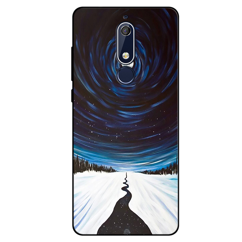 Étui Nokia 5.1 Blanc Personnalisé Tendance, Coque Nokia 5.1 Incassable Fluide Doux