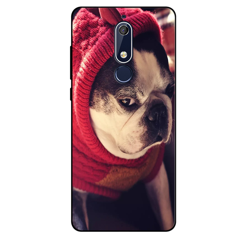 Étui Nokia 5.1 Blanc Personnalisé Tendance, Coque Nokia 5.1 Incassable Fluide Doux