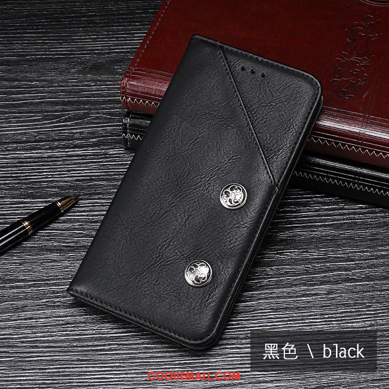 Étui Nokia 5.1 Créatif Noir Étui En Cuir, Coque Nokia 5.1 Protection Téléphone Portable