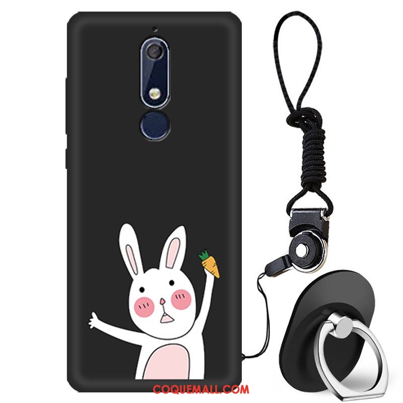 Étui Nokia 5.1 Fluide Doux Créatif Tout Compris, Coque Nokia 5.1 Téléphone Portable Noir