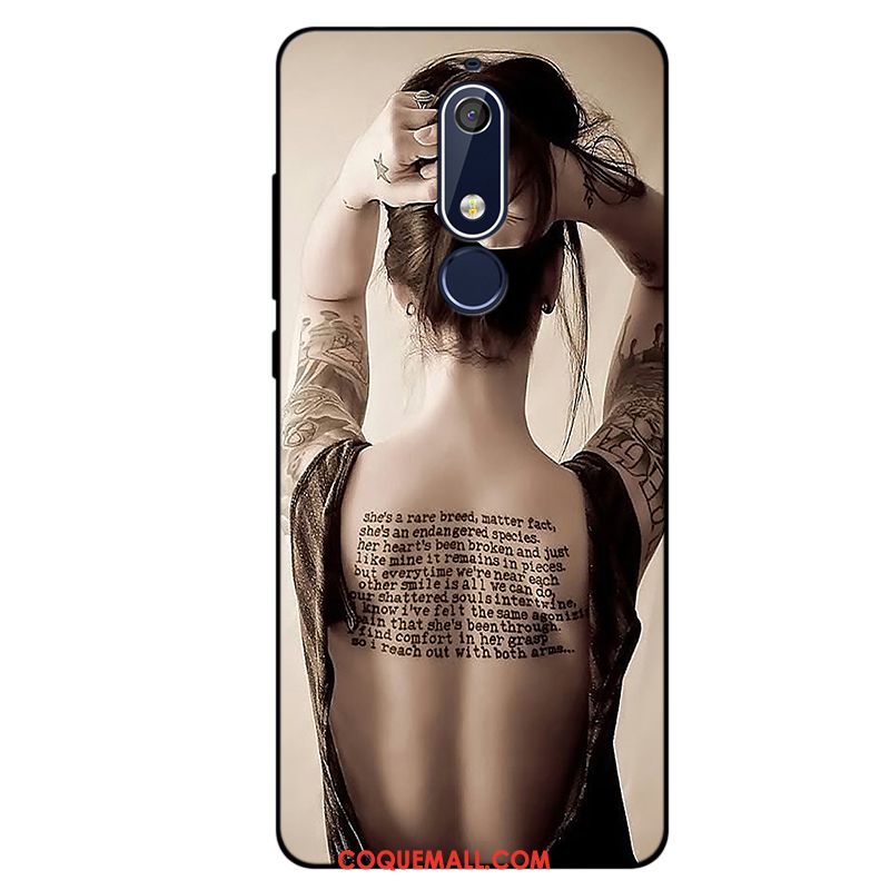 Étui Nokia 5.1 Incassable Protection Téléphone Portable, Coque Nokia 5.1 Nouveau Fluide Doux