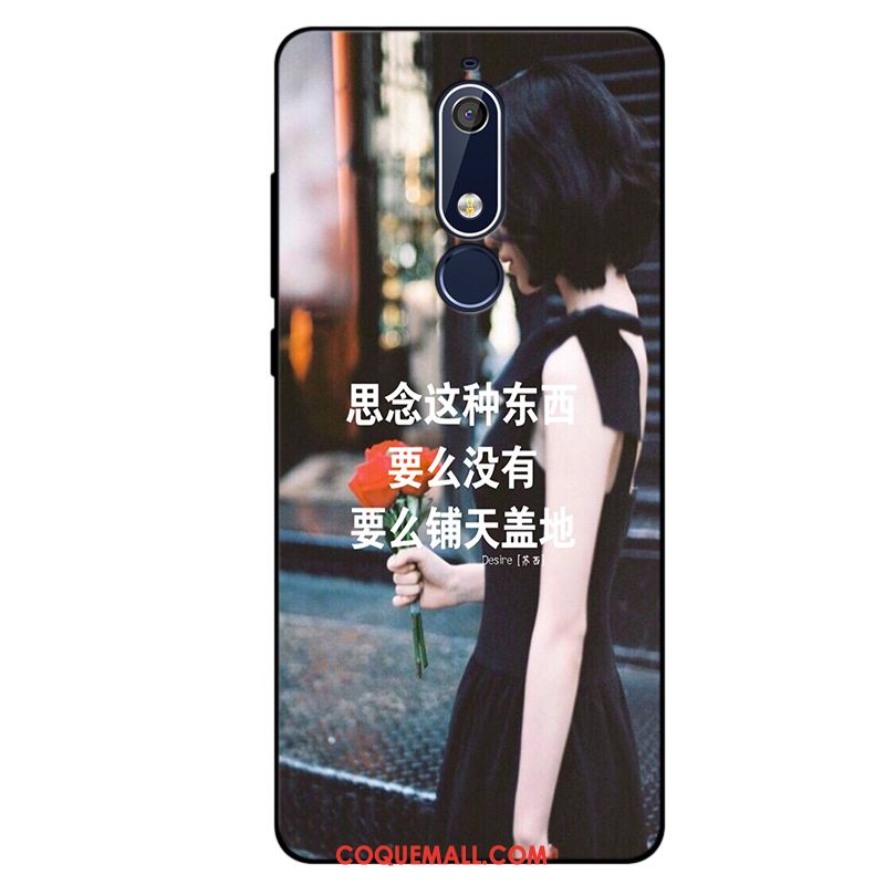 Étui Nokia 5.1 Incassable Protection Téléphone Portable, Coque Nokia 5.1 Nouveau Fluide Doux