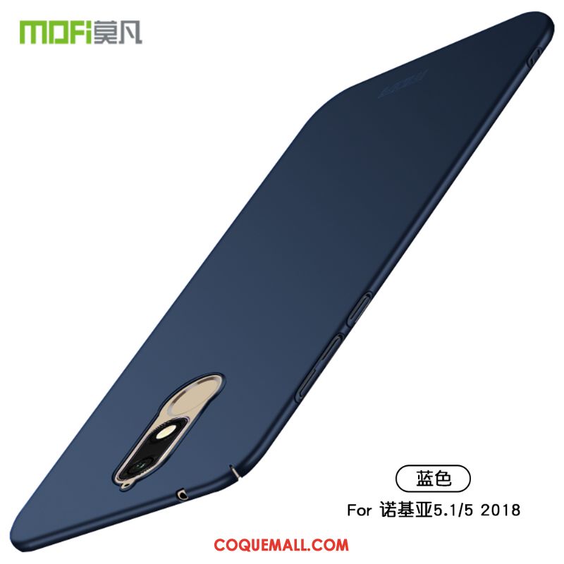 Étui Nokia 5.1 Noir Difficile Incassable, Coque Nokia 5.1 Protection Tout Compris