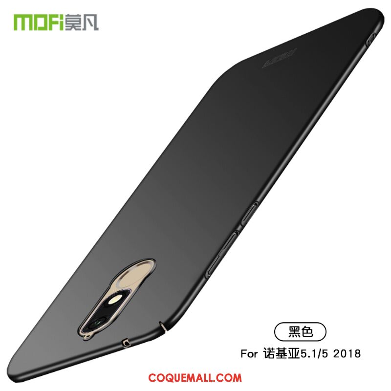 Étui Nokia 5.1 Noir Difficile Incassable, Coque Nokia 5.1 Protection Tout Compris