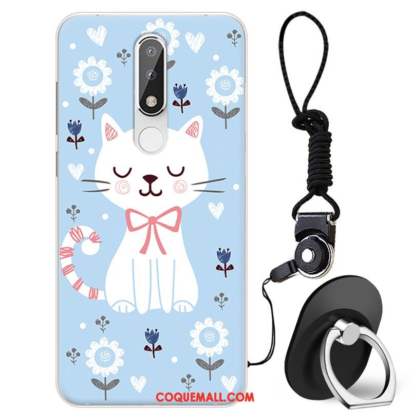 Étui Nokia 5.1 Plus Incassable Silicone Fluide Doux, Coque Nokia 5.1 Plus Dessin Animé Peinture