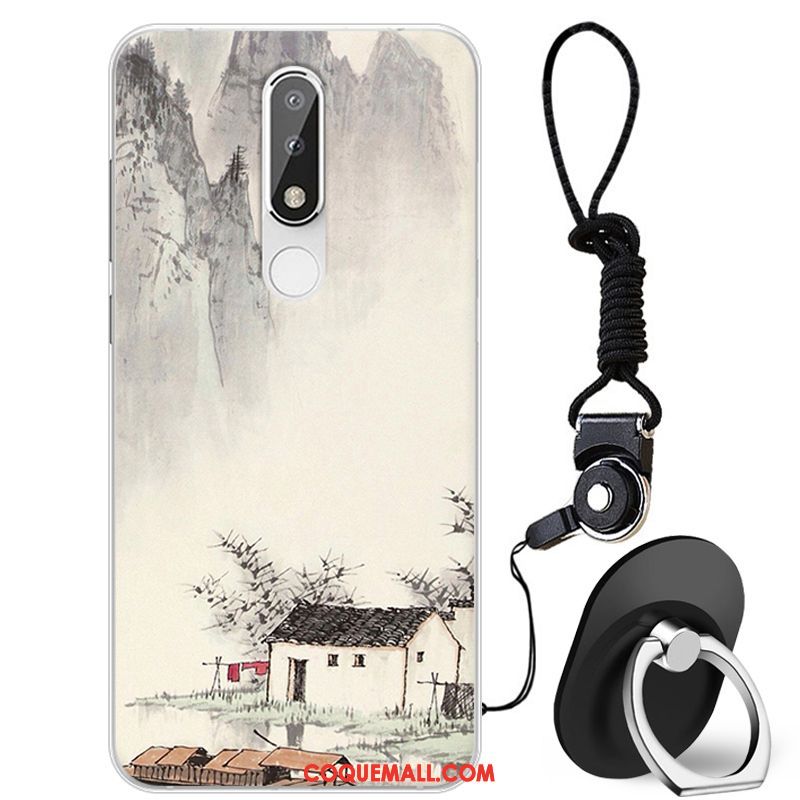 Étui Nokia 5.1 Plus Incassable Silicone Fluide Doux, Coque Nokia 5.1 Plus Dessin Animé Peinture