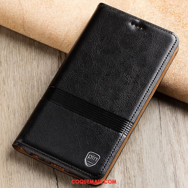 Étui Nokia 5.1 Plus Rouge En Cuir Cuir Véritable, Coque Nokia 5.1 Plus Téléphone Portable