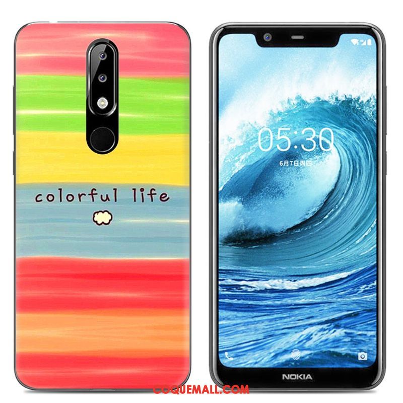 Étui Nokia 5.1 Plus Téléphone Portable Créatif Transparent, Coque Nokia 5.1 Plus Protection Silicone