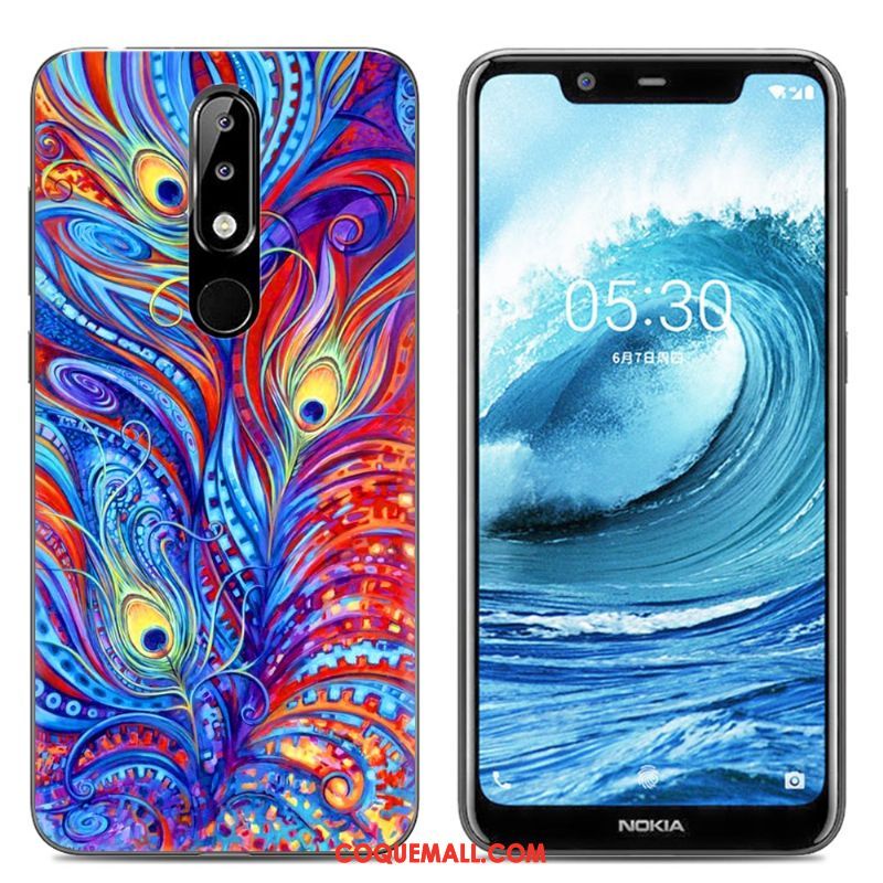 Étui Nokia 5.1 Plus Téléphone Portable Créatif Transparent, Coque Nokia 5.1 Plus Protection Silicone