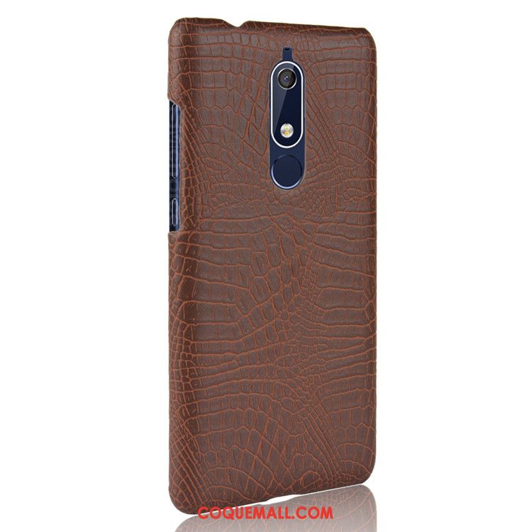 Étui Nokia 5.1 Protection Téléphone Portable Difficile, Coque Nokia 5.1 Personnalité Cuir