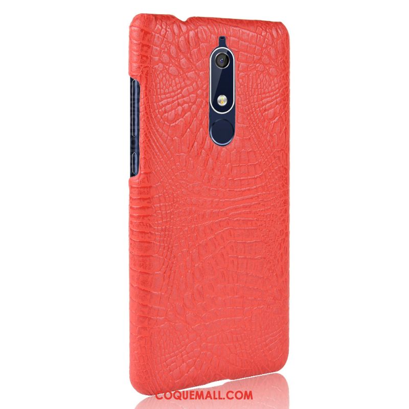 Étui Nokia 5.1 Sac Vintage Simple, Coque Nokia 5.1 Protection Délavé En Daim