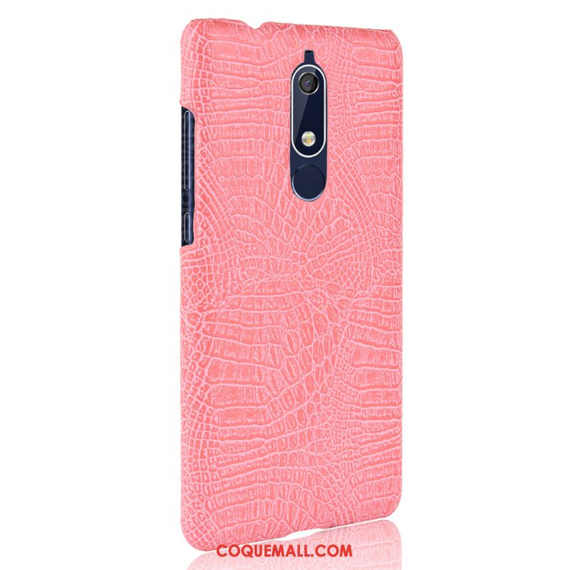 Étui Nokia 5.1 Sac Vintage Simple, Coque Nokia 5.1 Protection Délavé En Daim