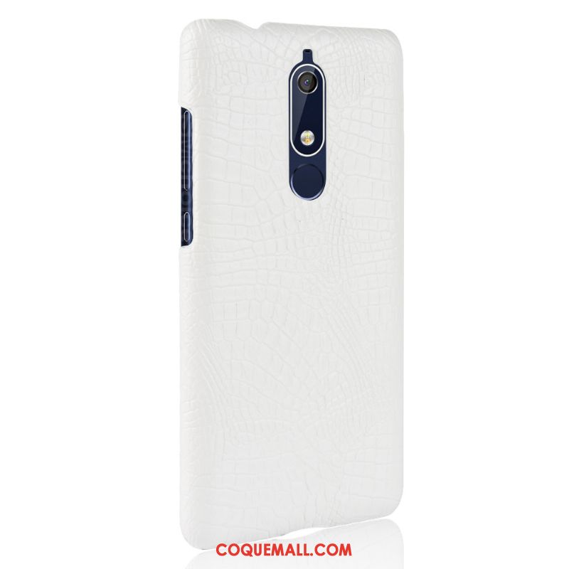 Étui Nokia 5.1 Sac Vintage Simple, Coque Nokia 5.1 Protection Délavé En Daim